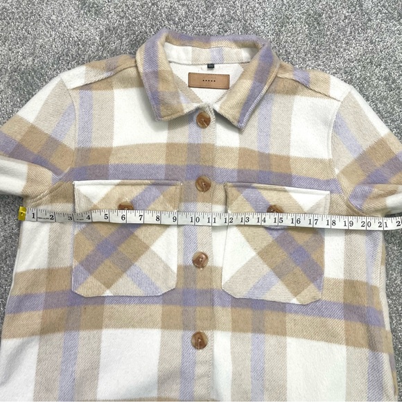 Blank NYC Mountain Top White Multi Plaid Shacket - Picture 12 of 16